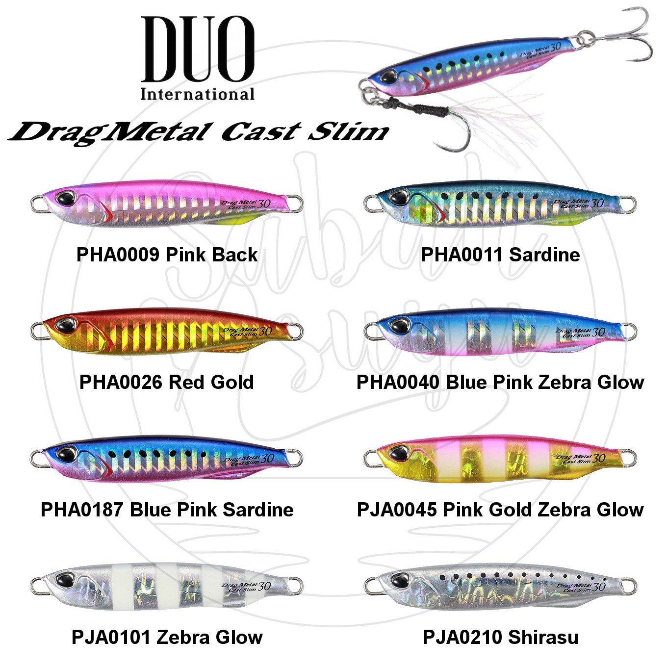 Duo Drag Metal Cast Slim Jig 30gr. PHA0006 Jack