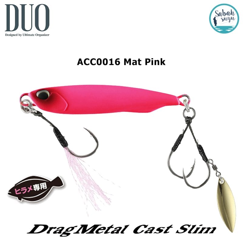 Duo Drag Metal Cast Slim Jig Hirame 40gr ACC0016 Mat Pink