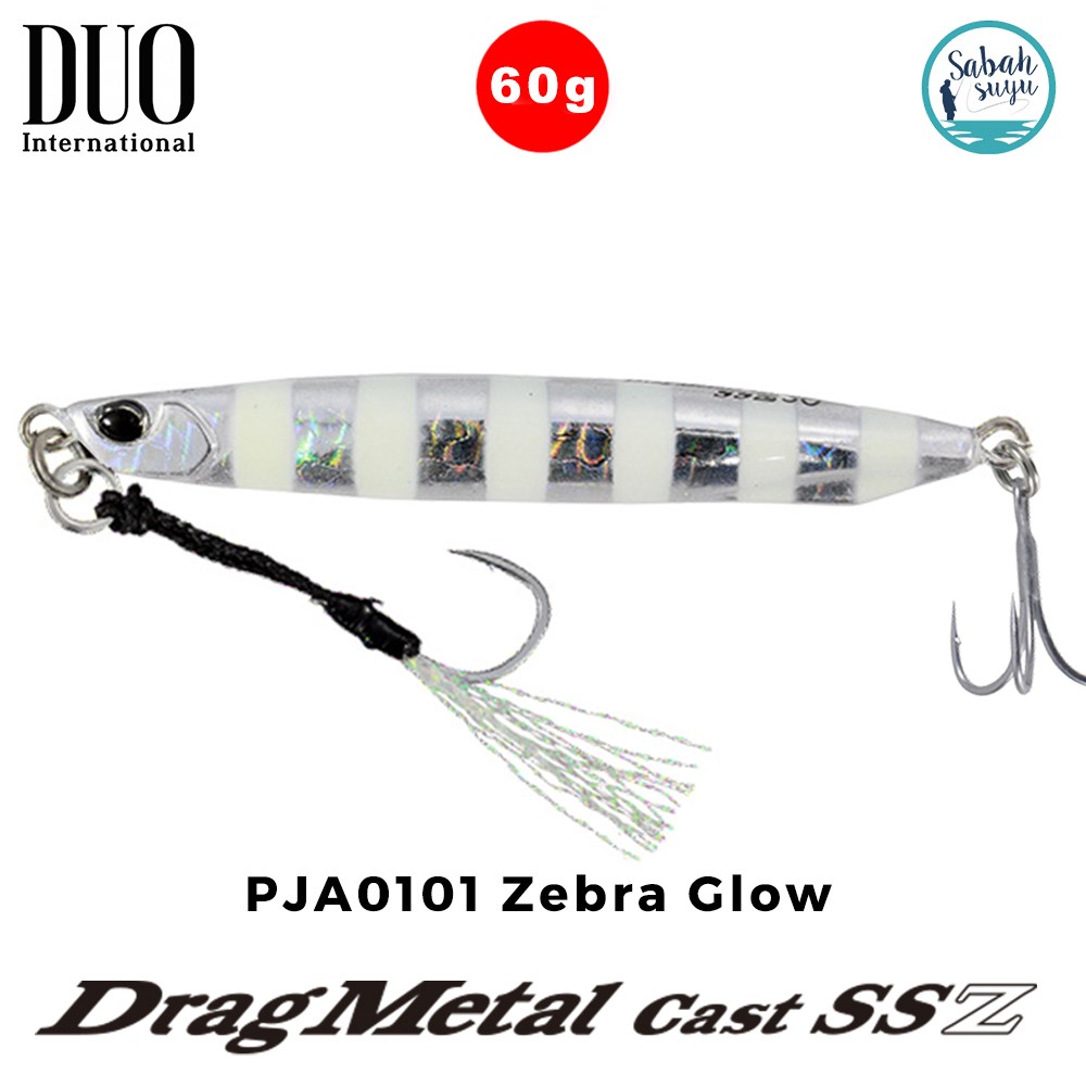 Duo Drag Metal Cast Super Slim SSZ Jig 60Gr. PJA0101 Zebra Glow