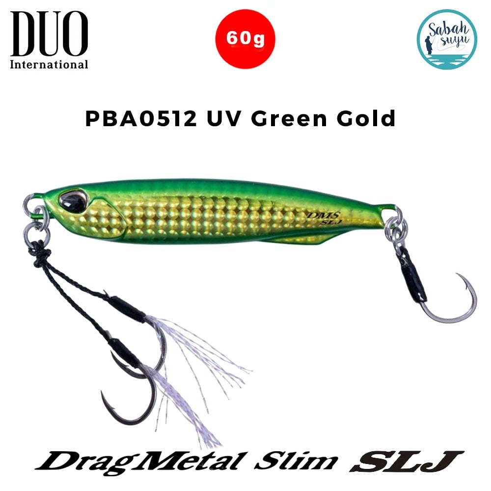 Duo Drag Metal Slim SLJ Jig 60gr 84mm PBA0512 UV Green Gold