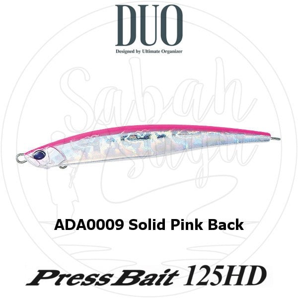 Duo Press Bait 125 HD (Heavy Duty) ADA0009 Solid Pink Back