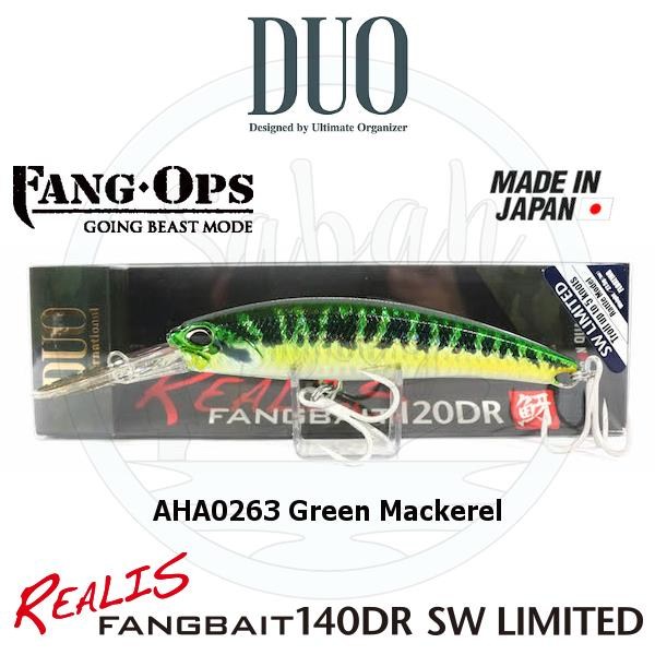 Duo Realis Fang Bait 120DR SW AHA0263 Green Mackerel