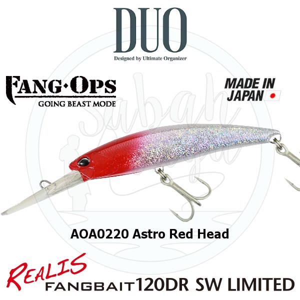 Duo Realis Fang Bait 120DR SW AOA0220 Astro Red Head