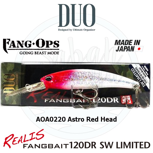 Duo Realis Fang Bait 120DR SW AOA0220 Astro Red Head