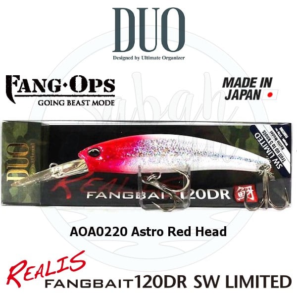 Duo Realis Fang Bait 120DR SW AOA0220 Astro Red Head