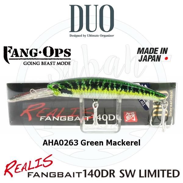 Duo Realis Fang Bait 140DR SW AHA0263 Green Mackerel