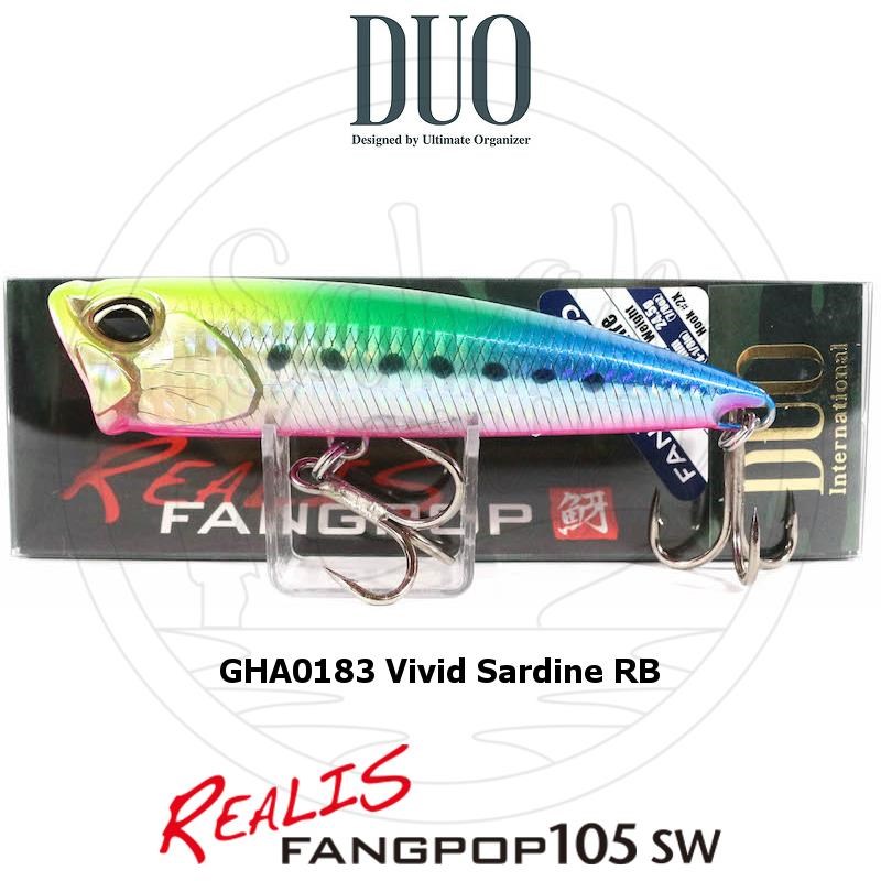 Duo Realis Fang Pop 105 SW Popper GHA0183 Vivid Sardine RB