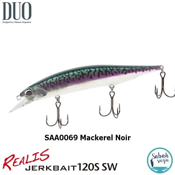 Duo Realis Jerkbait 120S SW SAA0069 Mackerel Noir