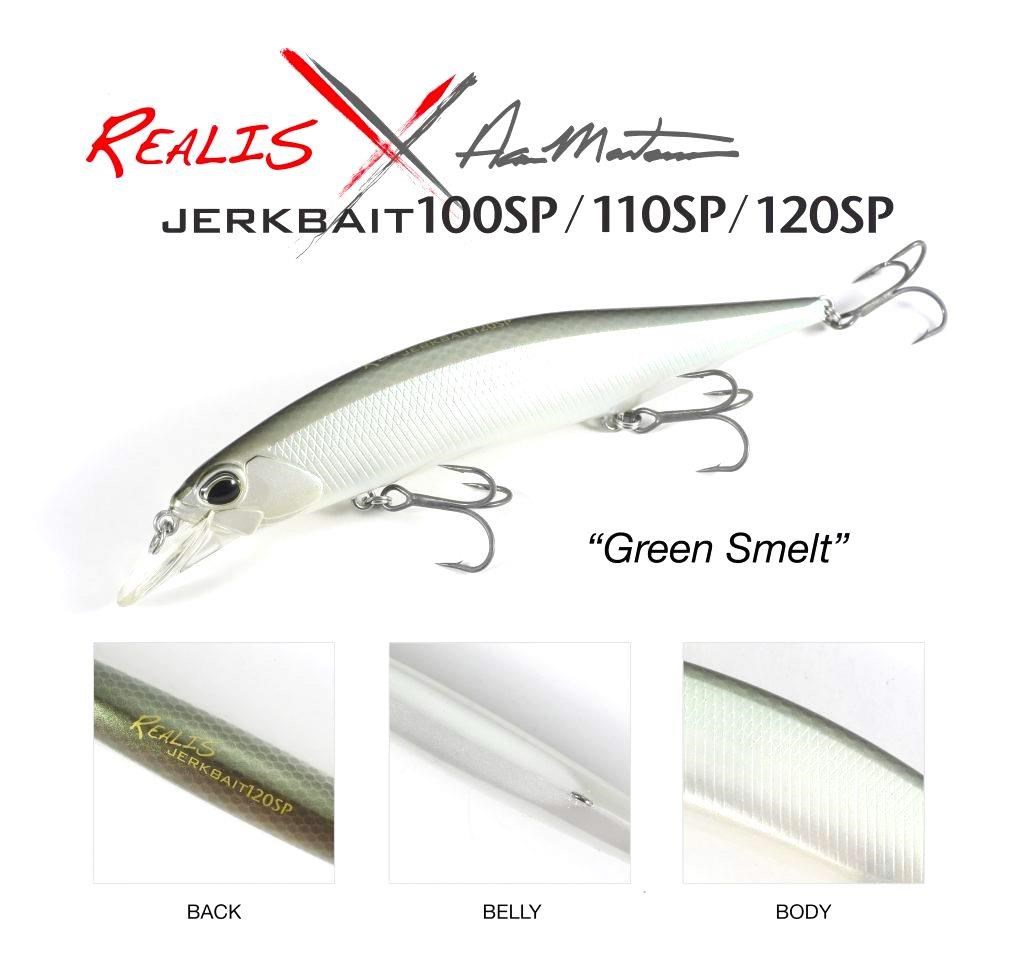 Duo Realis Jerkbait 120SP CCC3116 Green Smelt