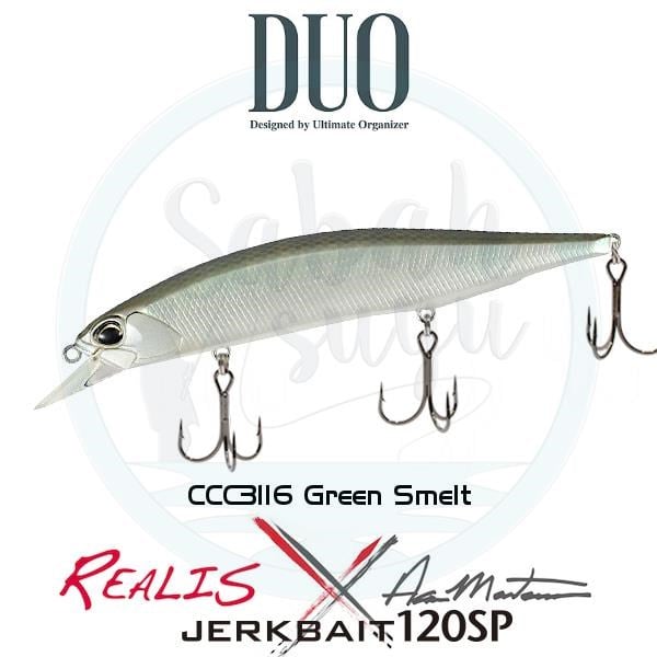 Duo Realis Jerkbait 120SP CCC3116 Green Smelt
