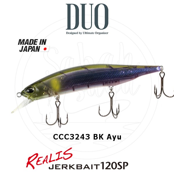 Duo Realis Jerkbait 120SP CCC3243 BK Ayu