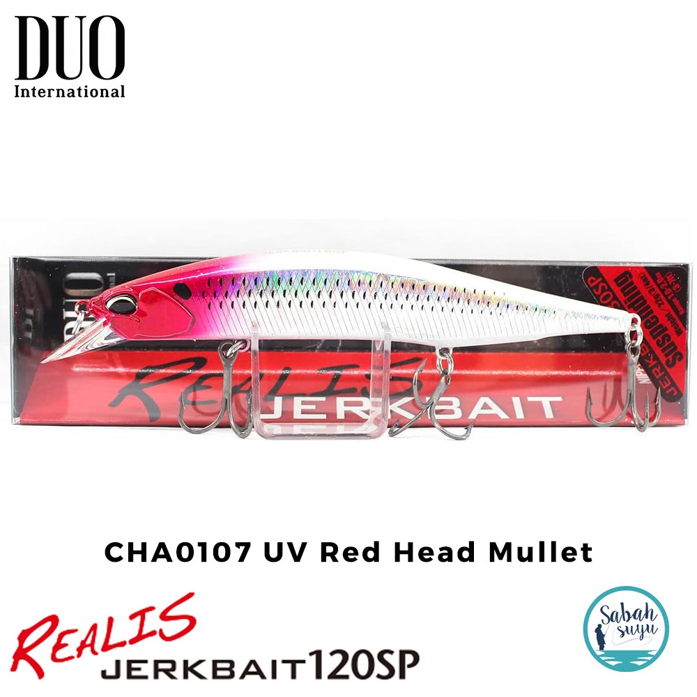 Duo Realis Jerkbait 120SP CHA0107 UV Red Head Mullet
