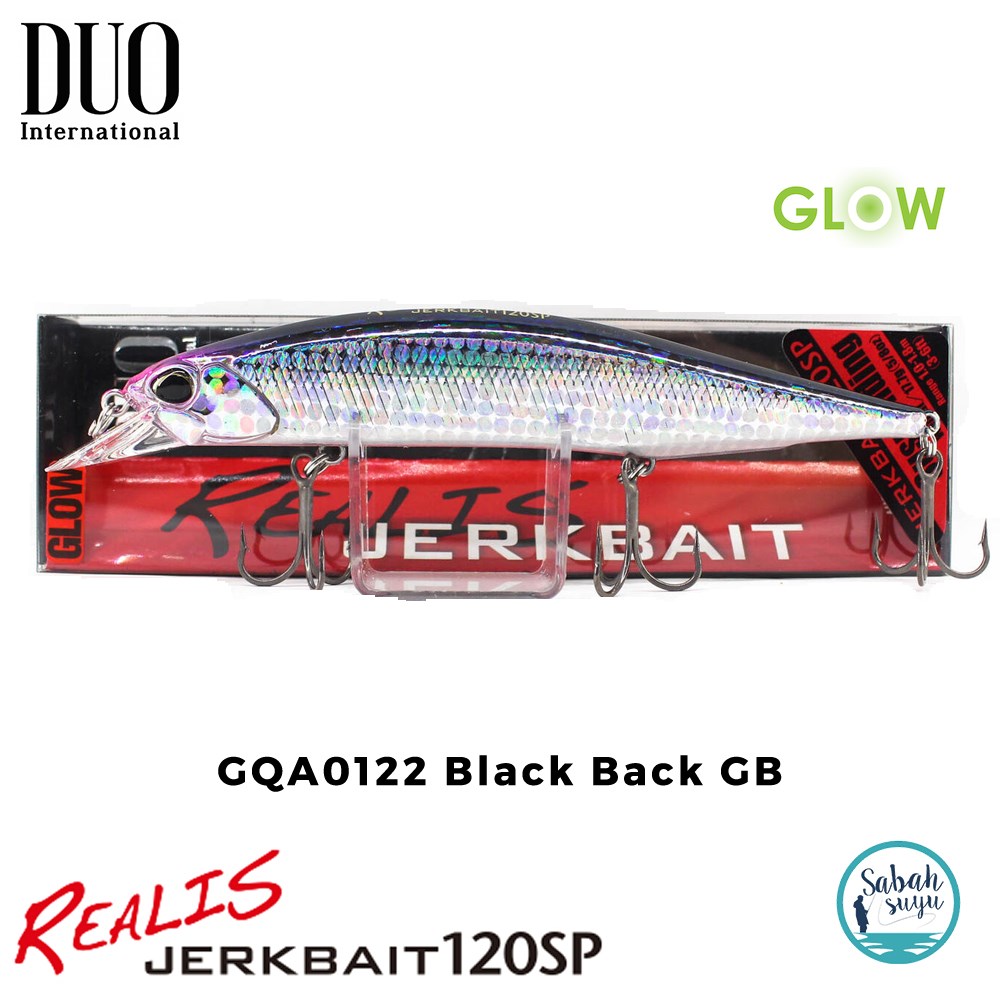 Duo Realis Jerkbait 120SP GQA0122 Black Back GB