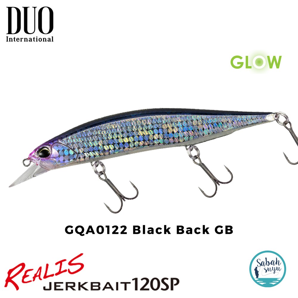 Duo Realis Jerkbait 120SP GQA0122 Black Back GB