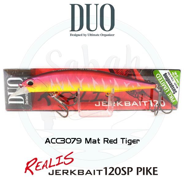 Duo Realis Jerkbait 120SP Pike ACC3079 Mat Red Tiger