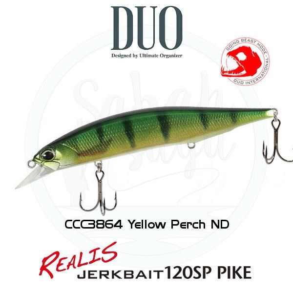 Duo Realis Jerkbait 120SP Pike CCC3864 Yellow Perch ND
