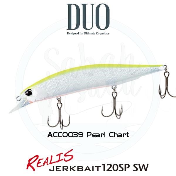 Duo Realis Jerkbait 120SP SW ACC0039 Pearl Chart OB
