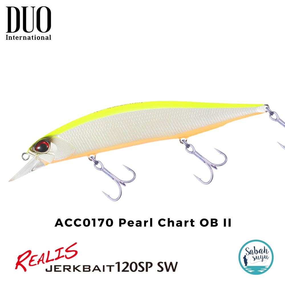 Duo Realis Jerkbait 120SP SW ACC0170 Pearl Chart OB II