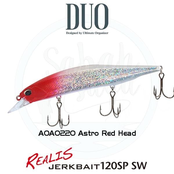 Duo Realis Jerkbait 120SP SW AOA0220 Astro Red Head