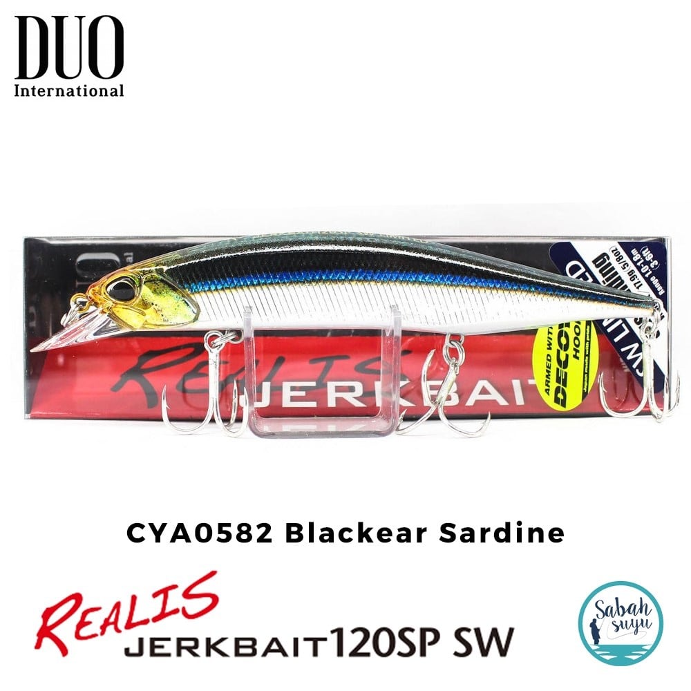 Duo Realis Jerkbait 120SP SW CYA0582 Blackear Sardine