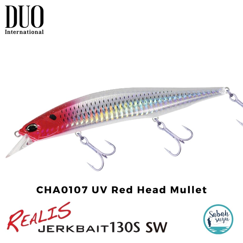 Duo Realis Jerkbait 130S SW CHA0107 UV Red Head Mullet
