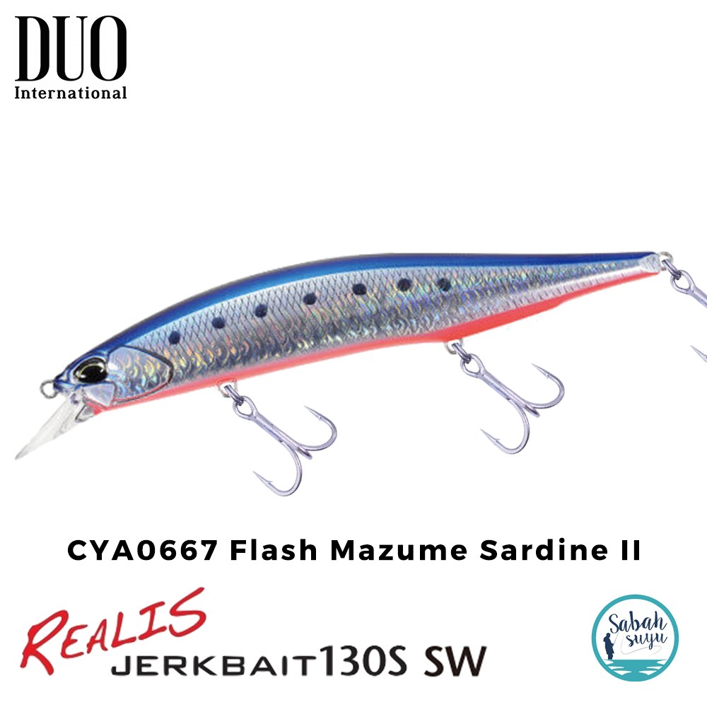 Duo Realis Jerkbait 130S SW CYA0667 Flash Mazume Sardine II
