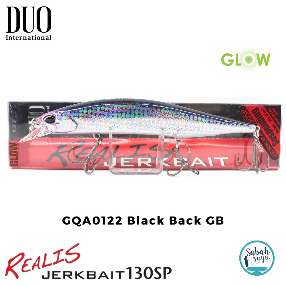 Duo Realis Jerkbait 130SP GQA0122 Black Back GB