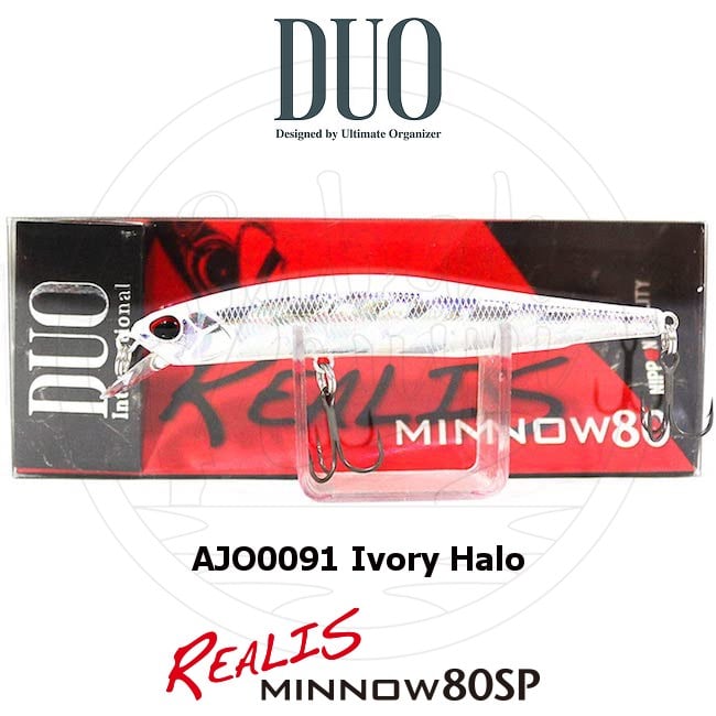 Duo Realis Minnow 80SP AJO0091 Ivory Halo