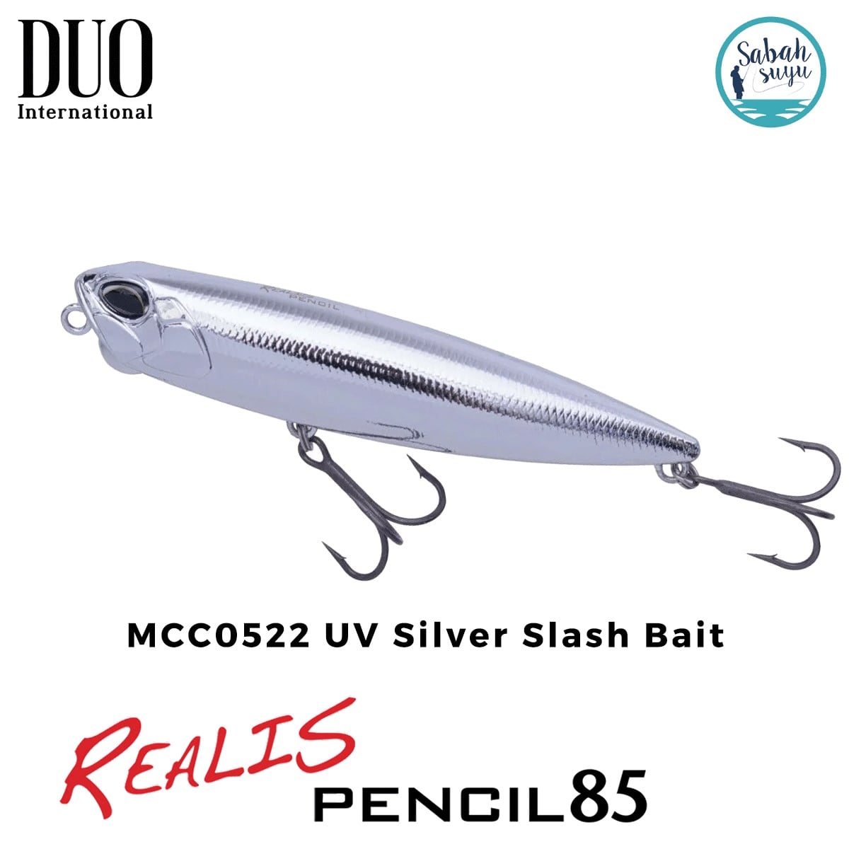 Duo Realis Pencil 85 MCC0522 UV Silver Slash Bait