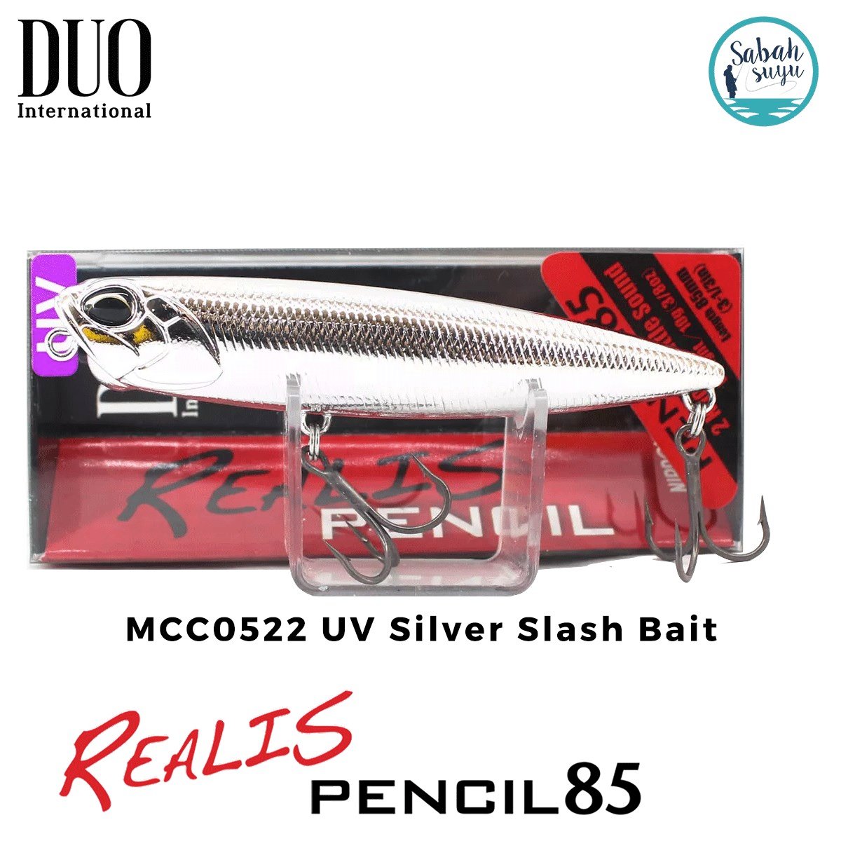 Duo Realis Pencil 85 MCC0522 UV Silver Slash Bait