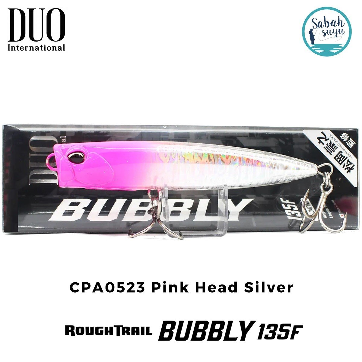 Duo Rough Trail Bubbly 135F Popper CPA0523 Pink Head Silver