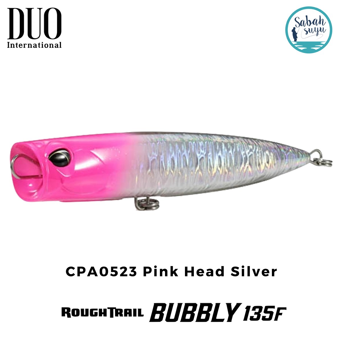 Duo Rough Trail Bubbly 135F Popper CPA0523 Pink Head Silver