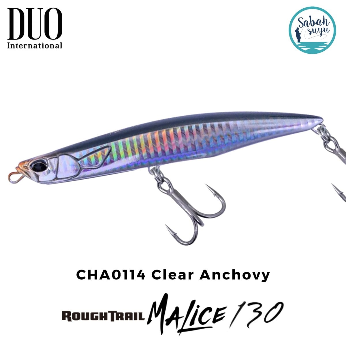 Duo Rough Trail Malice 130 CHA0114 Clear Anchovy Sahte Balık