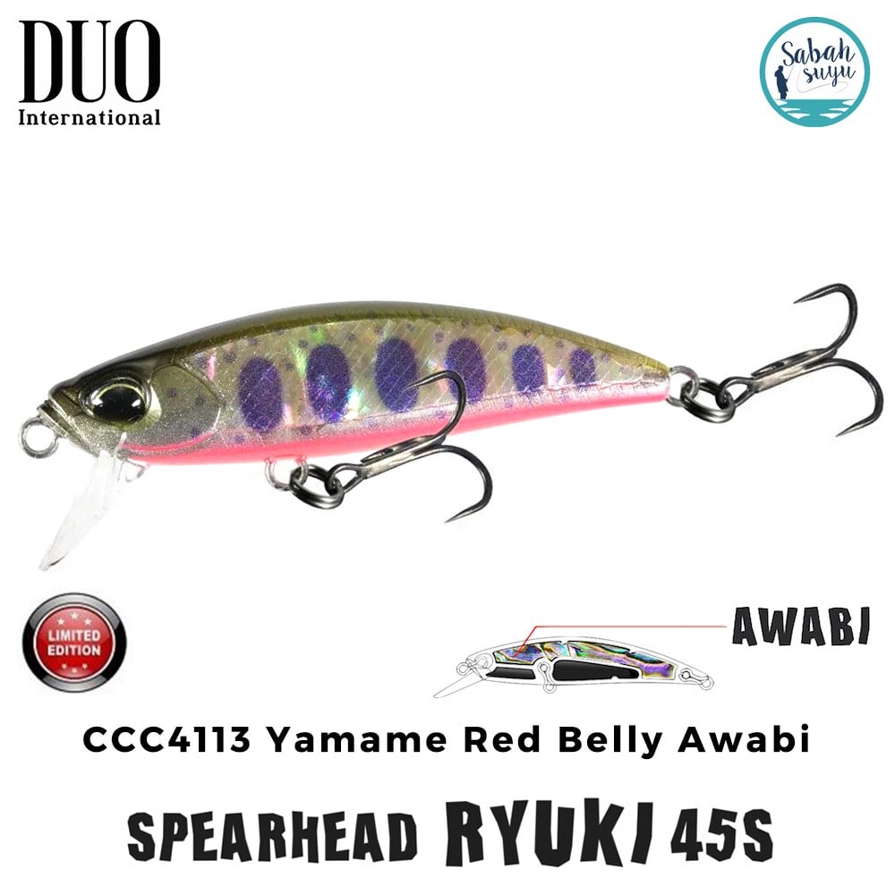Duo Spearhead Ryuki 45S CCC4113 Yamame Red Belly Awabi
