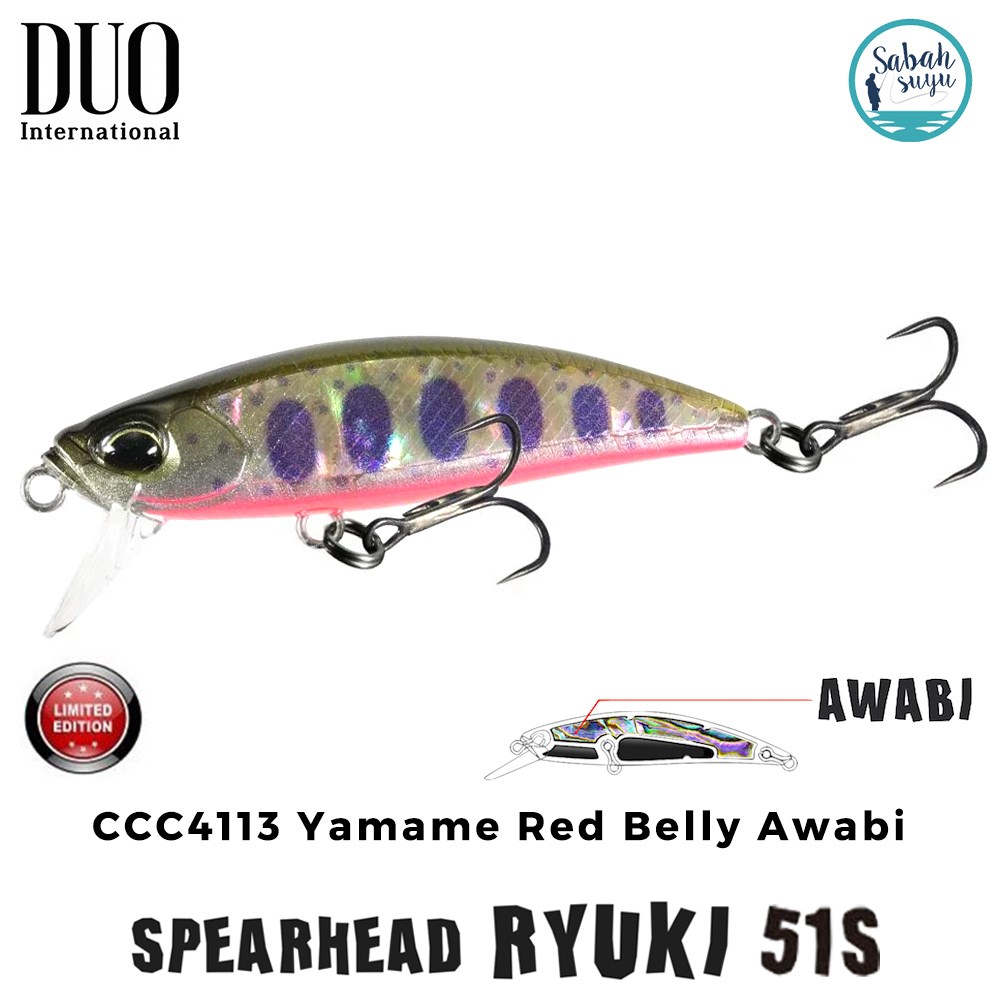 Duo Spearhead Ryuki 51S CCC4113 Yamame Red Belly Awabi