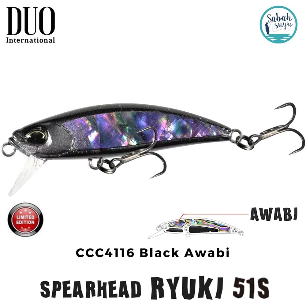 Duo Spearhead Ryuki 51S CCC4116 Black Awabi