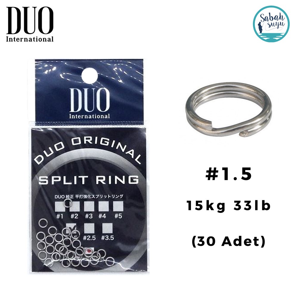 Duo Split Ring Halka #1.5 15kg 33lb (30 Adet)