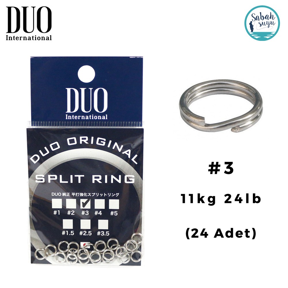 Duo Split Ring Halka #3 11kg 24lb (24 Adet)