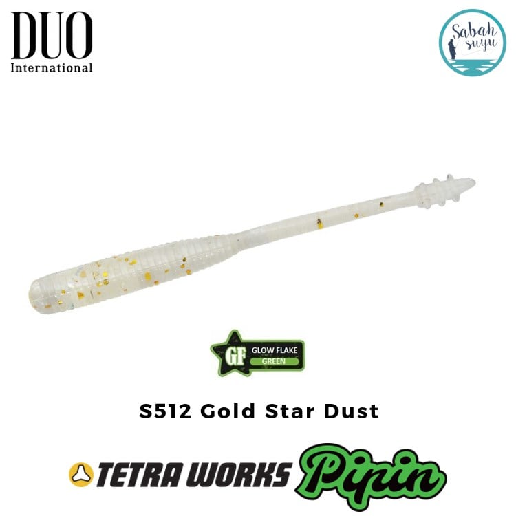 Duo Tetra Works Pipin LRF Silikon 45mm. S512 Gold Stardust