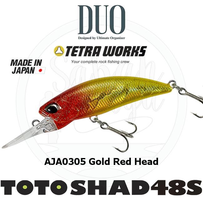 Duo Tetra Works Toto Shad 48S AJA0305 Gold Red Head