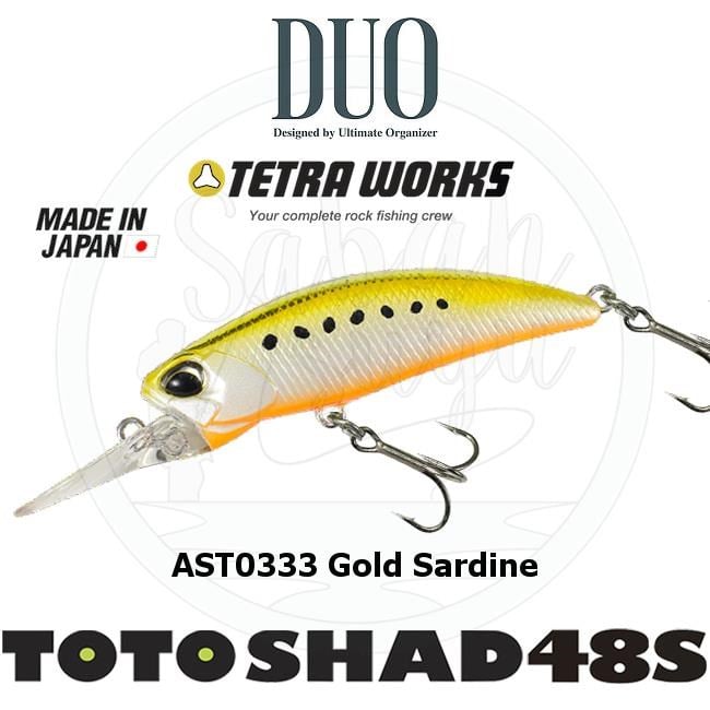 Duo Tetra Works Toto Shad 48S AST0333 Gold Sardine
