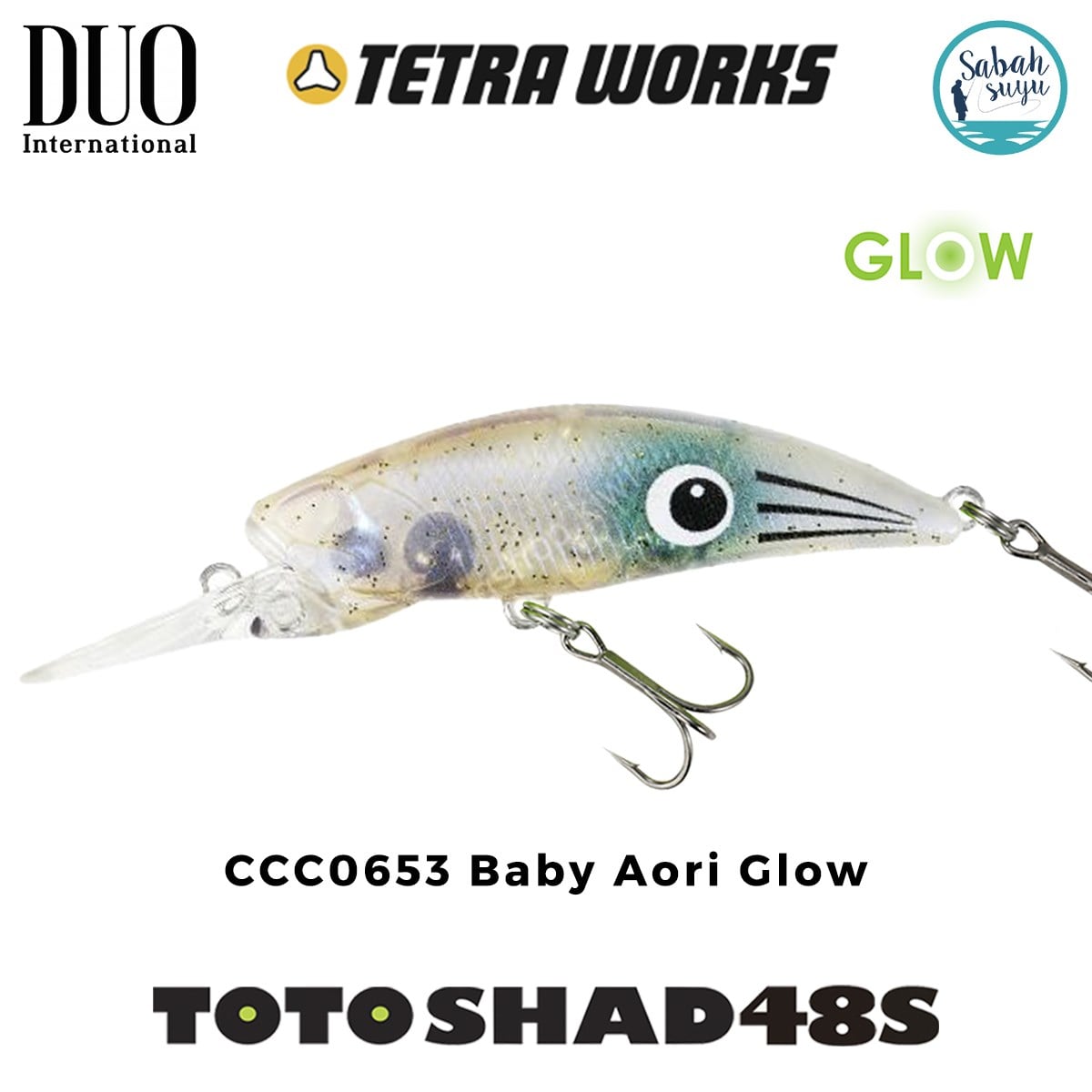 Duo Tetra Works Toto Shad 48S CCC0653 Baby Aori Glow
