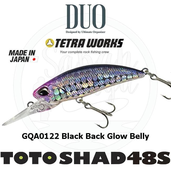 Duo Tetra Works Toto Shad 48S GQA0122 Black Back Glow Belly