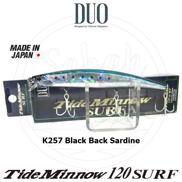 Duo Tide Minnow 120 SURF K257 Black Back Sardine