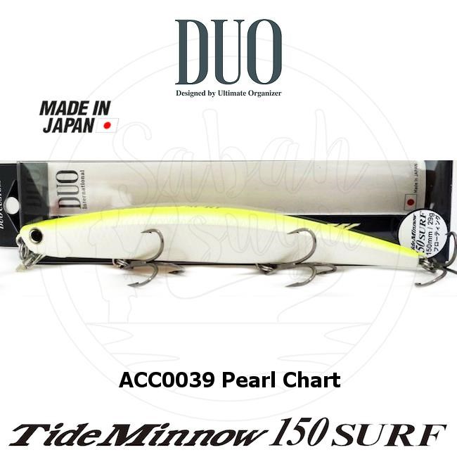 Duo Tide Minnow 150 SURF ACC0039 Pearl Chart OB