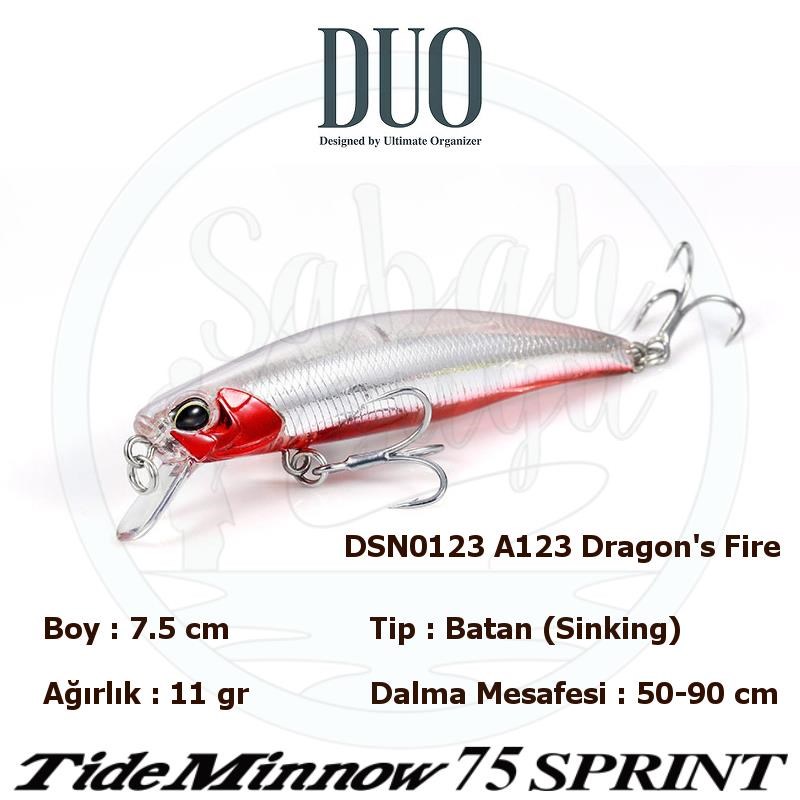 Duo Tide Minnow 75 Sprint A123 Dragons Fire