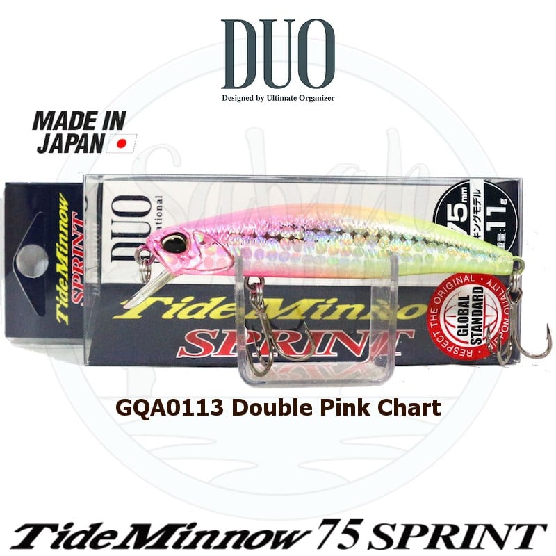 Duo Tide Minnow 75 Sprint GQA0113 Double Pink Chart