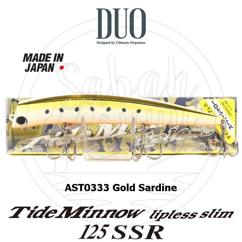 Duo Tide Minnow Lipless Slim 125 SSR AST0333 Gold Sardine