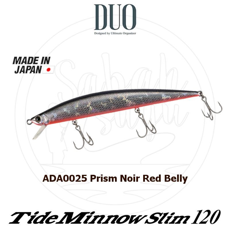 Duo Tide Minnow Slim 120 ADA0025 Prism Noir Red Belly