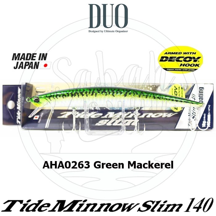 Duo Tide Minnow Slim 140 AHA0263 Green Mackerel